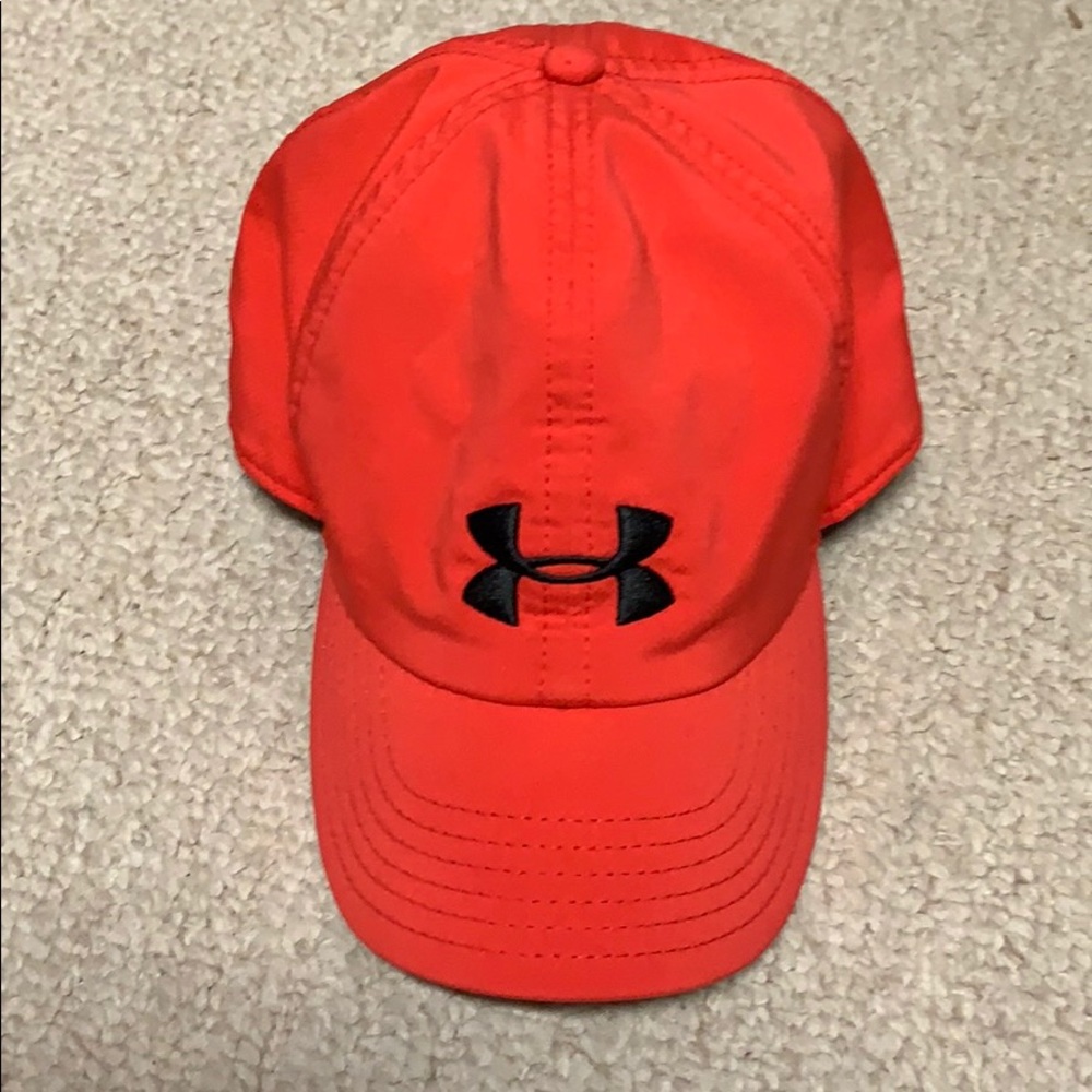 Red under armour hat